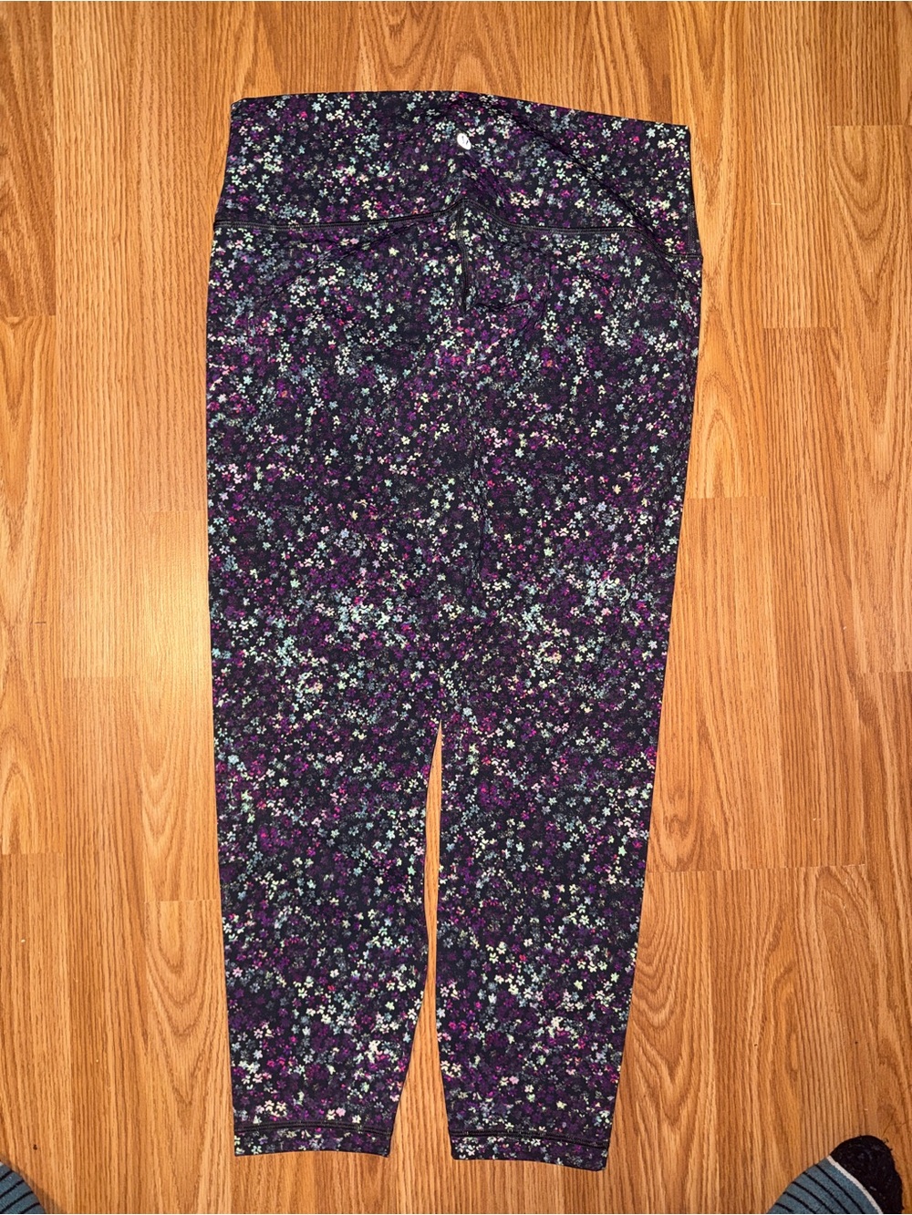 lululemon athletica Purple Floral Print Girls' Leggings